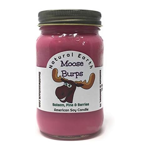 The Old Wax Shack Moose Burps Soy Candle - 16 Oz. Mason Jar Cover