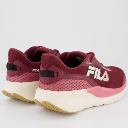Tênis Fila Fire Feminino Borgonha e Rosa