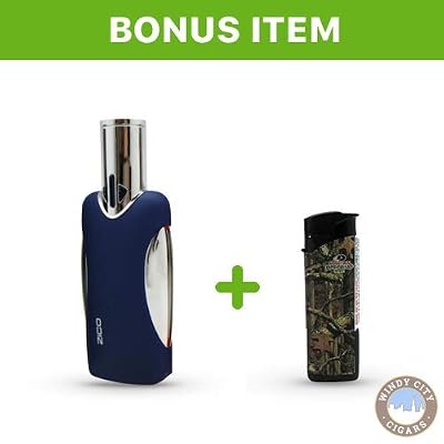 Zico ZD-46 Original Refillable Quad Torch Lighter Blue