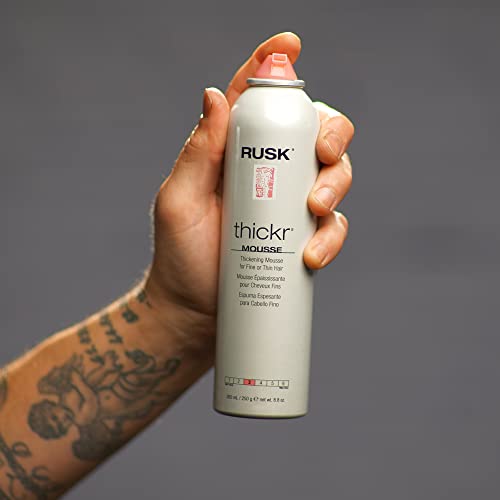 Rusk Designer Collection Thicker Thickening Mousse For Fine Or Thin Hair, 8.8 Oz, Thickening Mousse That Provides Body, Texture, And Hold Without Buildup, 8.8 Ounce (Pack Of 1) #TOP5