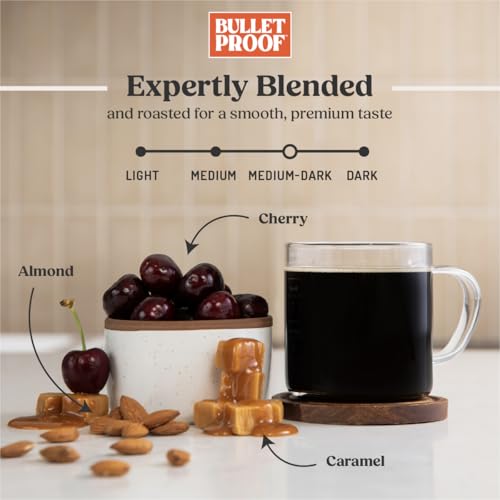 Image of Bulletproof The Mentalist Medium-Dark Roast Whole Bean Coffee, 5 Pounds (bulk), 100% Arabica Beans, Clean Coffee Tested for Toxins