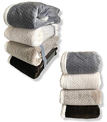 Plaid Coperta Pile Agnellato Vellutino Jaquard