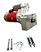 Roadstar MOTOOS 18493 3HP High Torque Mini Starter Fit for Chevy Chevrolet SBC 350 BBC 454 Dual Inline 9 Tooth Red