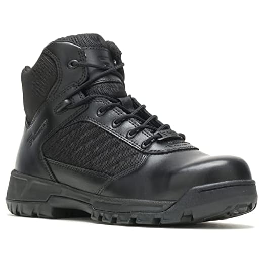 Bates Bota militar masculina Tactical Sport 2 Mid Side Zip Safety Composite Toe, Preto