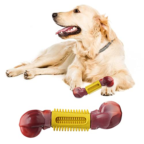 Brinquedos para filhotes de dentição | Brinquedo de limpeza de dentes de cachorro em forma de osso -
