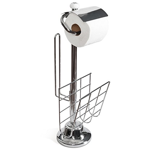 ToiletTree Products Caddy Tissue Dispenser and Stand with Magazine Rack