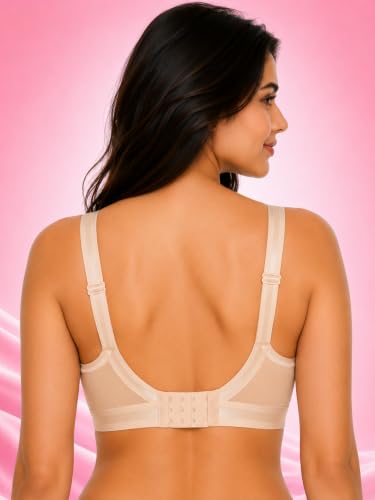 Image of SONA Perfecto Cotton Bra for Woman Full Coverage Non Padded Everyday Wirefree Pack of