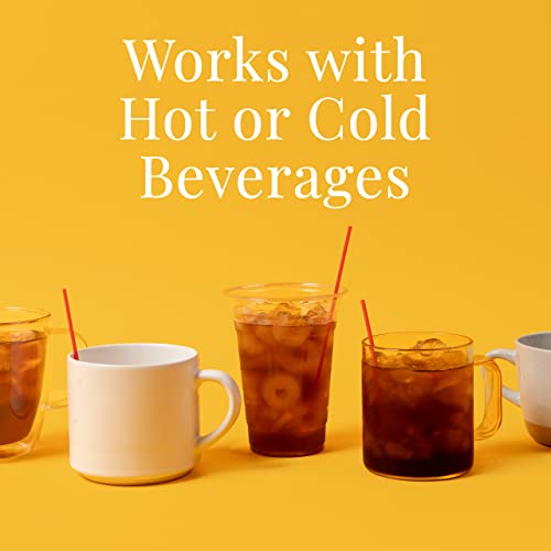 Prestee Plastic Coffee Stirrers, 2000Ct, 5.5" - Plastic Coffee Straws, Coffee And Drink Stir Sticks, Cocktail Swizzle Sticks, Disposable Stir Sticks, Drinking Straws For Coffee & Cocktails (Red) #TOP2