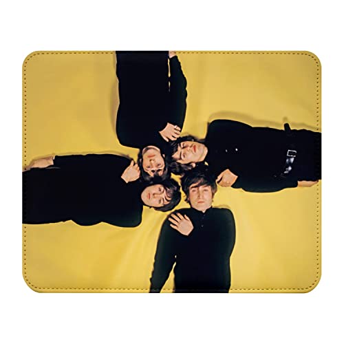 French Unicorn Tapis de Souris Aspect Cuir The Beatles Hampstead Studio Pop Vintage Photo 1965 – 22 x 18 cm - Les Beatles, Paul McCartney, John Lennon, RIngo Starr, George Harrison French Unicorn Tapis de Souris Aspect Cuir The Beatles Hampstead Studio Pop Vintage Photo 1965 - 22 x 18 cm