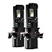 BEAMTECH H13 LED Headlight Bulbs,Fanless CSP Y19 Chips 8000 Lumens 6500K Xenon White 9008 Hi/Lo Extremely Bright Conversion Kit of 2
