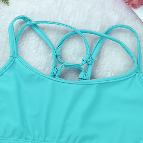 Kids Girls Sports Yoga Ballet Dance Crop Tops Spaghetti Shoulder Straps Criss Cross Back Active Tank Tops3