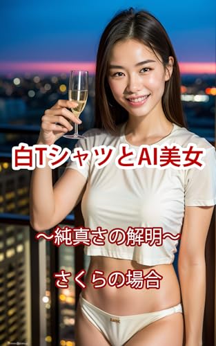 白TシャツとAI美女~純真さの解明~さくらの場合【AI写真集】