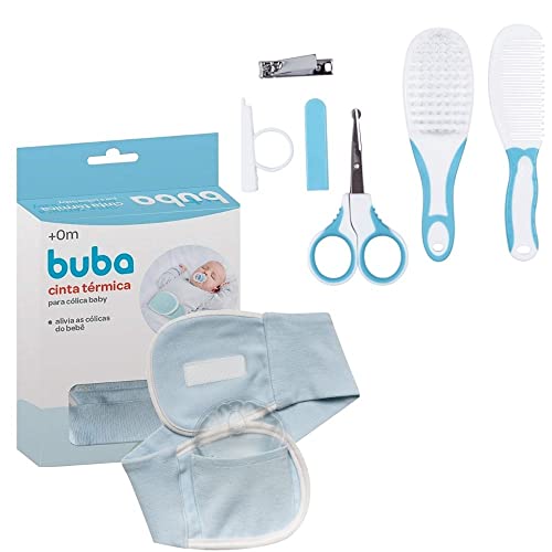 Kit Bebe Recem Nascido Cuidados + Cinta Bolsa Gel Colica (AZUL)