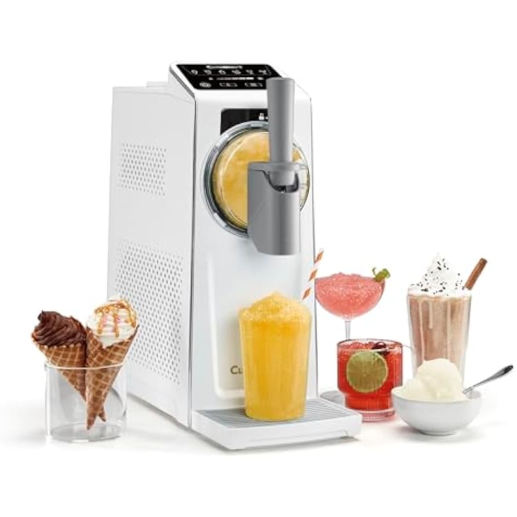 Cuisinart 6-in-1 Slushy & Soft-Serve Maker, Ice Cream Maker Machine Makes Soft-Serve Ice Cream, Slushies, Sorbet and More, Quick-Freeze Chill Technology Maintains Perfect Temperature, ICE-200