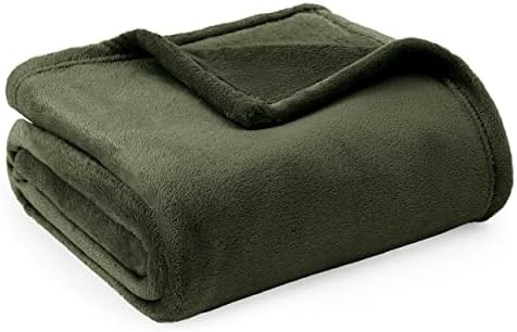 Bedsure Fleece Blanket Queen Size - Versatile Blanket for Bed Fluffy Soft Large Throw, Light Grey, 220x240cm