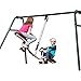 Gym Dandy Tilt-A-Swing Set – Spins 360 Degrees, Multidirectional Rotation, 300 lbs. Weight Capacity GD-6662, Black/red/White, one Size