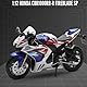Doyomtoy Legierung CBR1000RR Motorrad-Modell, Maßstab 1:12, originalgetreue Nachbildung, kommt mit dekorativen Basis