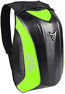 isilky Motorcycle Backpack, Carbon Fiber Riding Bag, Waterproof Large Capacity MC Backpack, Cycling