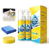 【No‑Rinse Instant High‑Foam Action】Thick, clinging rich foam adheres tightly to surfaces for maximum cleaning effect. Just spray the foam, wait 30–60 seconds and wipe clean with ease. No water residue left behind, saving your time and effort for quick daily maintenance.