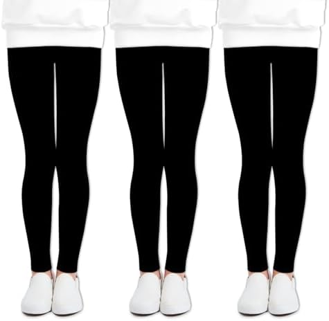 LUOUSE Multipack Cute Printed Girls Stretch Leggings Ankle Length...