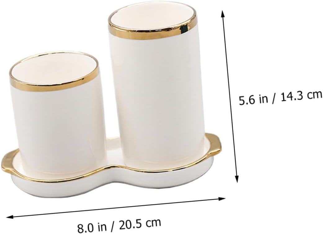 Organizer for Silverware Organizer Chopsticks Shelf Kitchen Storage Rack Ceramic Cutlery Rack White