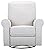 Ravenna Home McKenna Upholstered Pushback Recliner Chair with Swivel from Ravenna Home