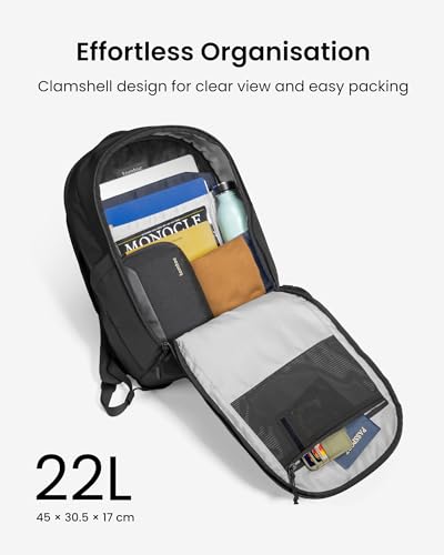 Image of Tomtoc UrbanEX-T77 Laptop Backpack 40.64 cm(16 Inch) Universal /22L-Black | Protective Organized Work Bag for Office, Daily Commute, Weekends & Everyday Carry