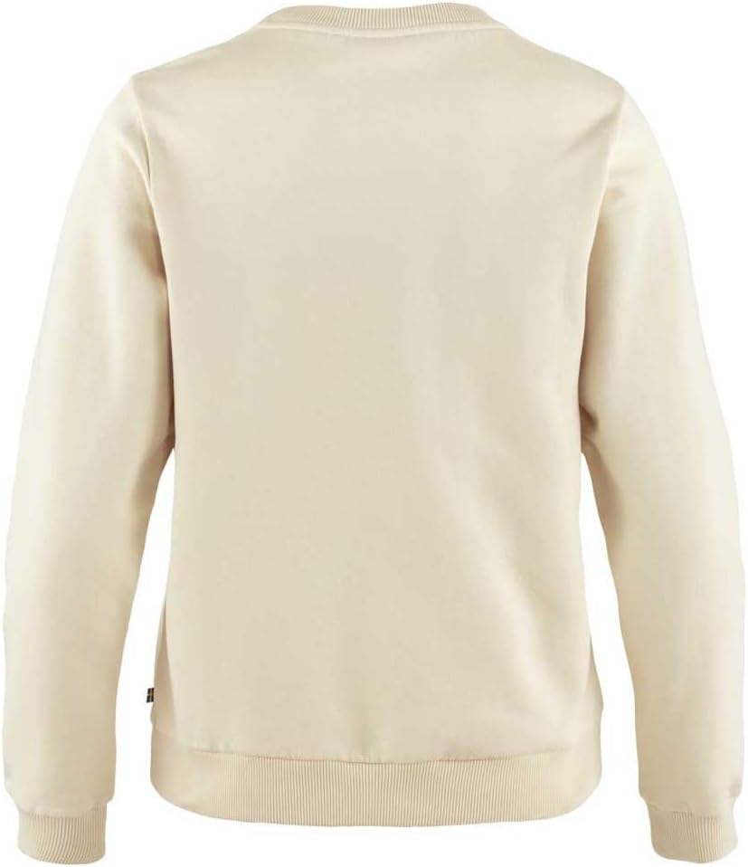 Fjällräven Logo Sweater Women's Sweatshirt - Soft Fleece, Classic Crewneck, Organic Cotton Blend - Hiking, Travel