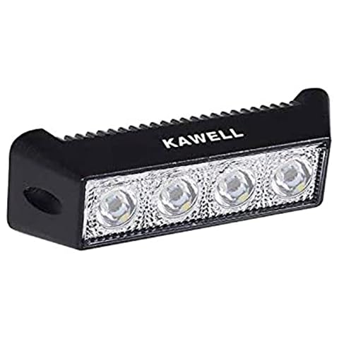 KAWELL LED Light Bar 12W 4.2 Inches Flood LED Off Road Lights Super Bright Driving Fog Light Boat Lights LED Driving Work Lights SUV Lamp Cover
