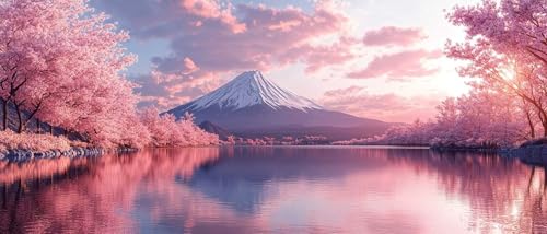 Diamond Painting Mont Fuji : Chassez le Stress avec ce Grand Kit Peinture Diamant Complète