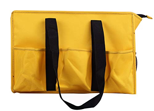 Utility Tote Bag Grocery Zip-Top all Purpose Organizer Diaper bag with Multiple Exterior & Interior Pockets for Working Women, Nurses, Teachers and University-Yellow NT19-123C