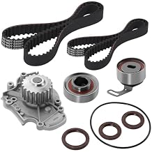 TBK244 Engine Timing Belt Kit with Water Pump Compatible with Acura 1997 CL 2.2L, 1998-1999 CL 2.3L, Compatible with Honda 1994-1997 Accord 2.2L, 1998-2002 Accord 2.3L,1998 Odyssey 2.3L