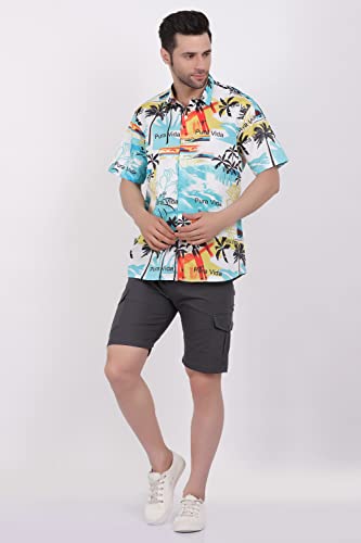 Image of Men's Cargo Shorts (Grey, Black, White, Olive Green, Navy Blue, Khaki, Cream)
