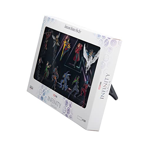 Marvel Studios: The Infinity Saga Endgame Heroes Metal-Based And Enamel 11 Lapel Pin Set With Officially Licensed Window Box With Back Support (Amazon Exclusive) #TOP1