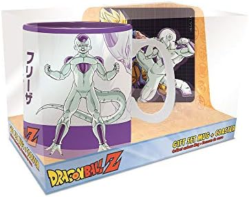 Caneca Dragon Ball Pck 460 ml + Porta-copos Son Goku Vs Freezer