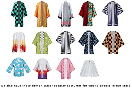 Vista 2 de Kamado Nezuko - Disfraz de anime para mujer y niña, estilo kimono para fiesta de Halloween