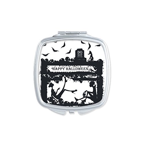 Miroir compact corbeau d'Halloween pour retoucher vos looks
