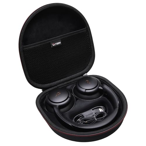 LTGEM ハードケース Anker Soundcore Life Q20 / Q30 / Q35ハイブリッドアクティブノイズキャンセリングヘッドホン用 - 保護キャリーストレージバッグ (ブラック)の商品画像（Amazon）