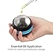 AHIER Cold Massage Roller Ball, Stainless Steel Cold Therapy Relief, Free Rolling Removable Gel Ball Deep Tissue Massage Pain Relief, Great Tool for Back/Neck Pain, Muscles Recovery (Black)