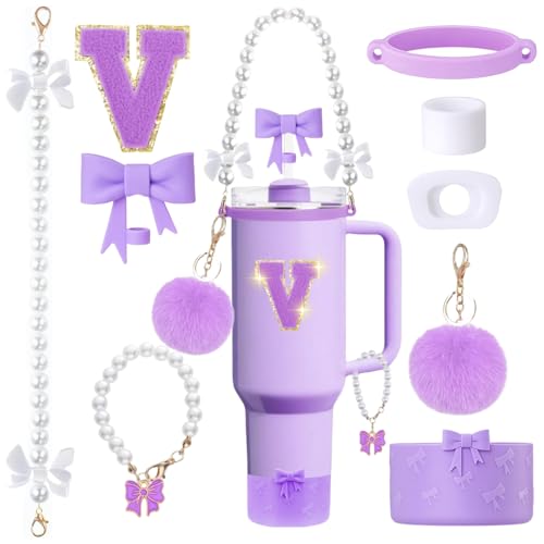 9PCS Purple Stanley Cup Accessories Set for Stanley Cup 30oz 40oz