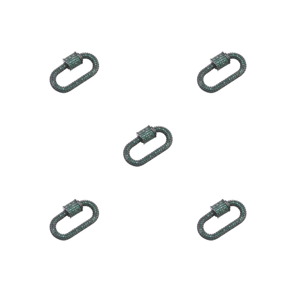 Fermoirs en strass vert pour fabrication de bijoux et accessoires d'art DIY
