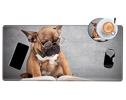 Image of XL Mouse Pad Large 24x12 inch Dog Desk Mat Gaming Mousepad Long Desk Pad Big Computer Mat for Wireless Mouse Non Slip Work Laptop
