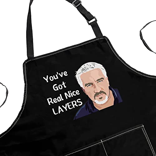 Pofull Baking Show Inspired Apron You've Got Real Nice Layers Apron Kitchen Decor (You've Got Real Apron) #TOP1