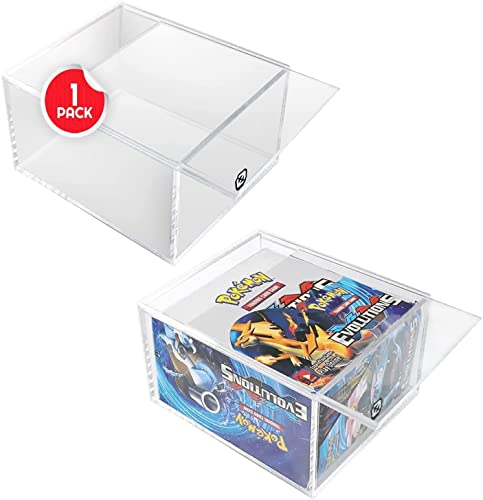Prova una protezione trasparente per il tuo pokeMON BOOSTER BOX: la protezione per scatola acrilica EVORETRO. La chiarezza trasparente assicura che la tua collezione brilla pur rimanendo al sicuro da polvere e danni.