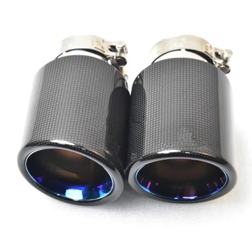 Embout d'échappement simple bleu 54-101mm pour E71 E46 X5 F15 - 6