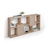  Mobili Fiver, Libreria Bassa XS Iacopo con Ante (160,8 x 80 cm), Quercia, Made in Italy