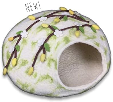 Walking Palm Cat Cave Bed (Cherry Blossom)