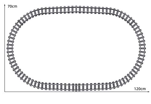 Brigamo Bouwstenen trein op afstand bestuurbare diesellocomotief met motor, servo & 2,4 GHz afstandsbediening en rails… - Image 7