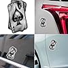 Halloween Stickers for Cars – Skull of Spades Car Decals, Zombie Poker Sticker for Helmet Laptop Motorcycle Window | Funny Halloween Auto Decorative Vinyl for Spooky Decor Fans #1