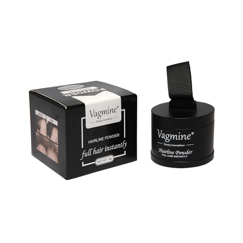 VAGMINE Hair Line Powder for Hair & Beard – Root Concealer & Gray Hair Coverage for Men and Women Medium Brown 5g